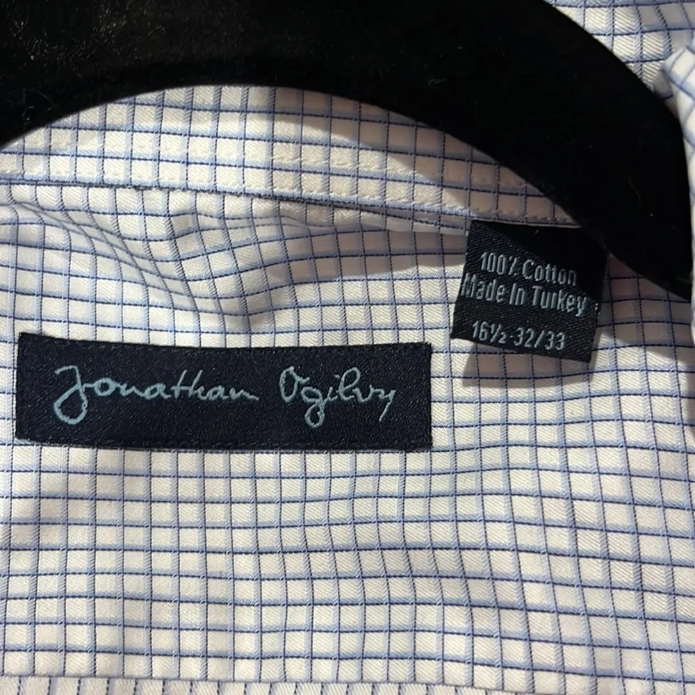 Jonathan Ogilvy Casual Button Down Shirt Size 16.5-32/33 - Picture 6 of 6
